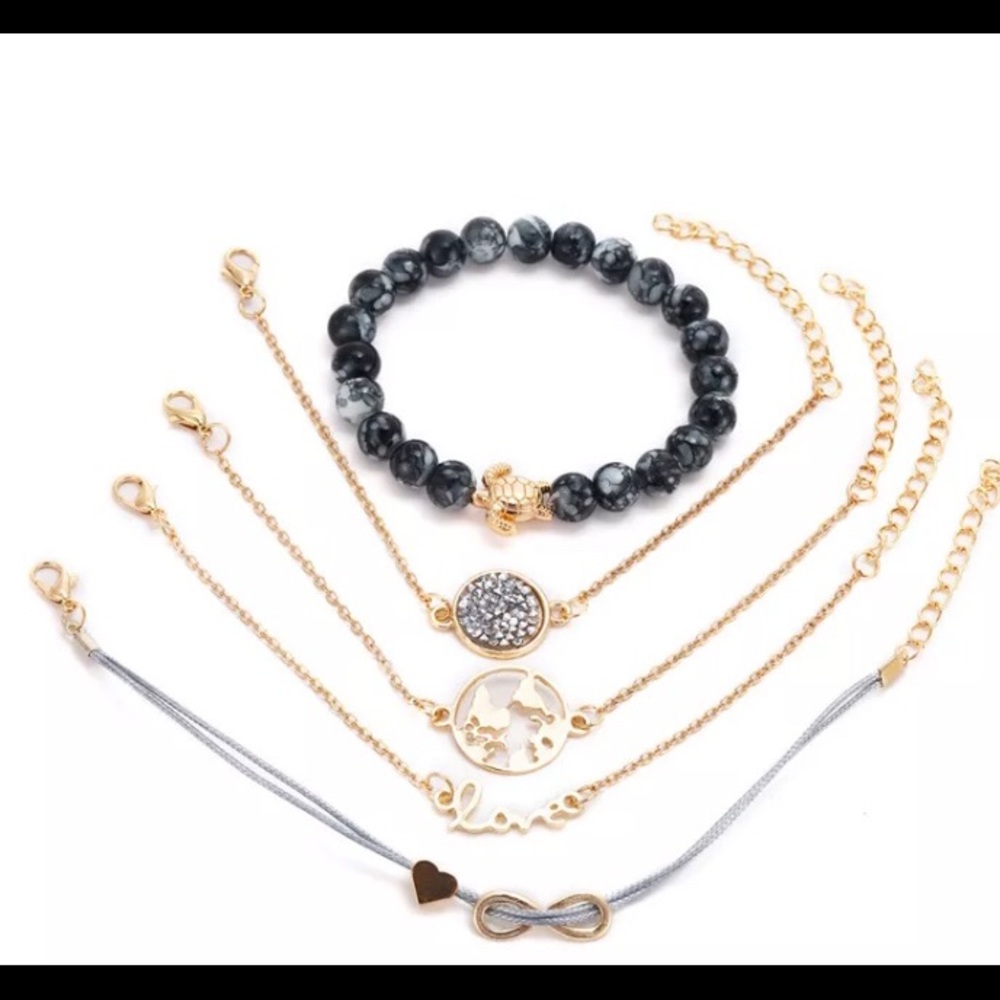 5 Piece Boho Bracelet Set - Picture 3 of 6
